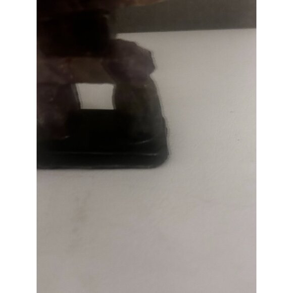 Inukshuk Amethyst Canadian Thunder Bay Carved Stone Figure Statue - Picture 3 of 8